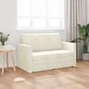 vidaXL Sovesofa Creme 124 x 204 x 61 cm Fløjl