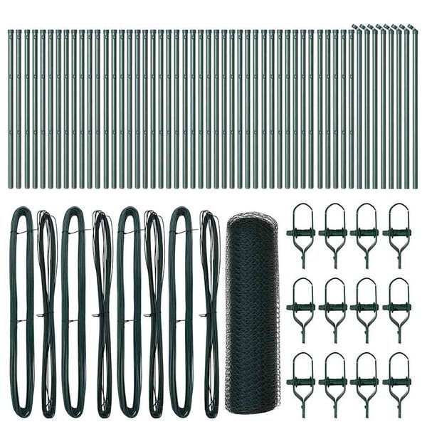 vidaXL Hegnsp&aelig;l Gr&oslash;n 100 x 0,4 m (25 mm mesh) St&aring;l og PVC