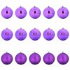 vidaXL Jule Kuglesæt 15 pcs Lilla Plastik