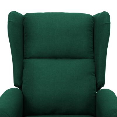vidaXL lænestol med løftefunktion stof grøn