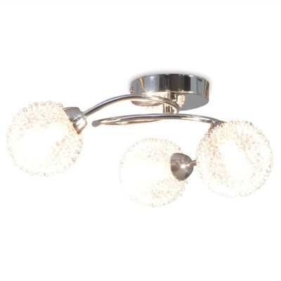 vidaXL loftslampe med 3 LED-pærer G9 120 W