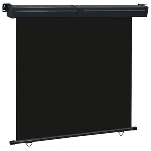 vidaXL sidemarkise til altan 175x250 cm sort