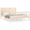 vidaXL sengeramme uden madras 160x200 cm massivt fyrretr&aelig;