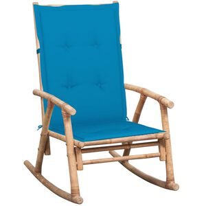 vidaXL gyngestol med hynde bambus