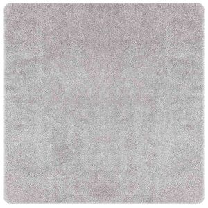 vidaXL Anti-slip Shaggy t&aelig;ppe Gr&aring; 120 x 120 cm PP