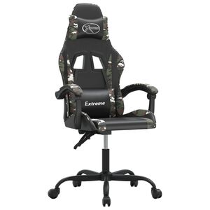 vidaXL gamingstol kunstl&aelig;der sort og camouflage