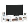 vidaXL tv-skab med LED-lys 200x36,5x40 cm hvid