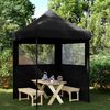 vidaXL Party Tent Sort 200 x 200 x 306 cm Oxford stof