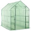 vidaXL drivhus med 12 hylder 143 x 214 x 196 cm st&aring;l
