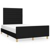 vidaXL sengeramme uden madras 120x190 cm stof sort