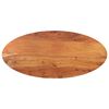 vidaXL bordplade 90x40x3,8 cm oval massivt akacietr&aelig;