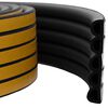 vidaXL Selvklebende vindues t&aelig;tningsb&aring;nd Sort 14 x 12 mm 25 m