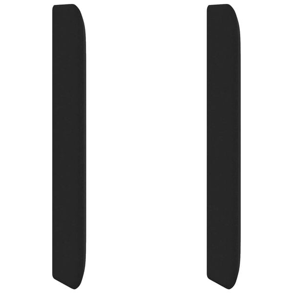 vidaXL Hovedg&aelig;rde&oslash;re Sort 80 x 16 x 4 cm Stof