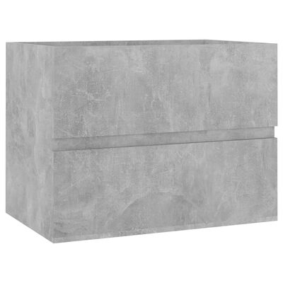 vidaXL vaskeskab 60x38,5x45 cm spånplade betongrå