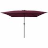vidaXL Havesol Bordeaux R&oslash;d 295 x 295 x 245 cm Polyester og St&aring;l