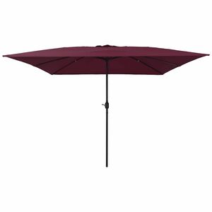 vidaXL Havesol Bordeaux R&oslash;d 295 x 295 x 245 cm Polyester og St&aring;l