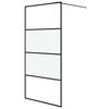 vidaXL brusev&aelig;g 100x195 cm halvmatteret sikkerhedsglas sort