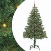 vidaXL Juletr&aelig; Gr&oslash;n 210 cm PVC
