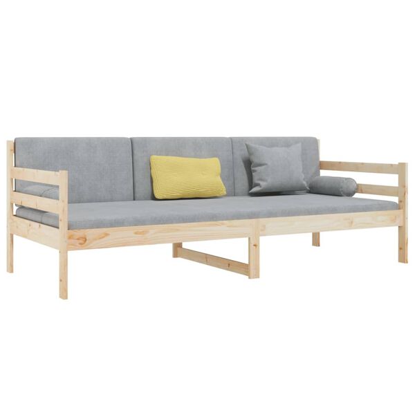 vidaXL daybed uden madras 80x200 cm massivt fyrretr&aelig;