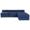 vidaXL Modulsofa 4 pcs Indigo Stof