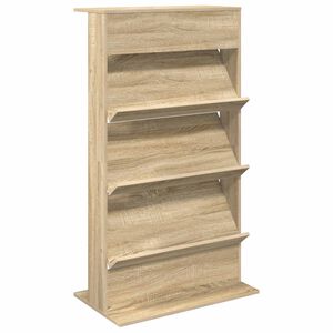 vidaXL Magasin Rack Sonoma eg 70 x 41 x 126 cm Konstrueret tr&aelig;