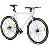 vidaXL cykel 1 gear 700c 59 cm hvid og sort
