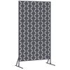 vidaXL Privatlivssk&aelig;rm 100 x 50 x 180 cm St&aring;l Antracit