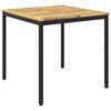 vidaXL Havemiddagstabel Hvid og sort 80 x 80,5 x 75 cm