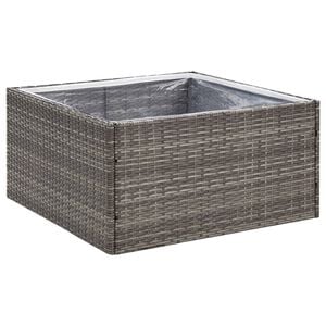 vidaXL plantekasse 80x80x40 cm polyrattan gr&aring;