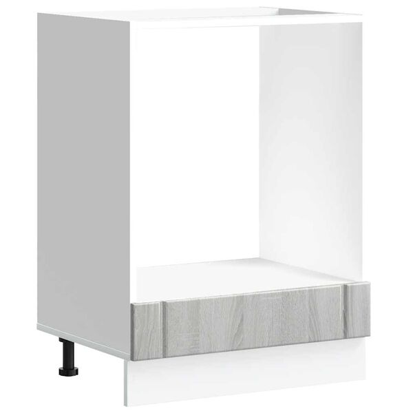 vidaXL ovnskab Lucca konstrueret tr&aelig; gr&aring; sonoma