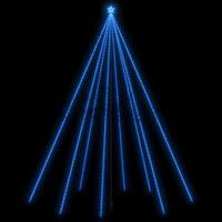 vidaXL lysende juletræ 1300 LED'er 8 m inde/ude blåt lys