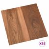 vidaXL Gulvplanker 55 pcs Brun 5,11 m&sup2; PVC