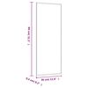 vidaXL v&aelig;gspejl 30x80 cm rektangul&aelig;r glas