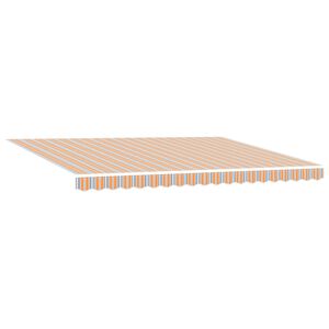 vidaXL Udtr&aelig;kkelig markise Flerfarvet 450 &times; 300 cm Stof og aluminium