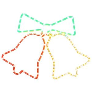 vidaXL juleklokker julefigur 72 LED'er 50x56 cm