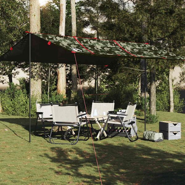 vidaXL tarp 451x420 cm vandt&aelig;t camouflage