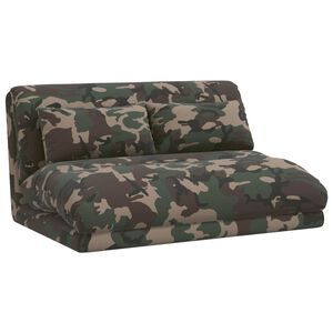 vidaXL Gulvstol Army Gr&oslash;n 110 x 82 x 55 cm Stof