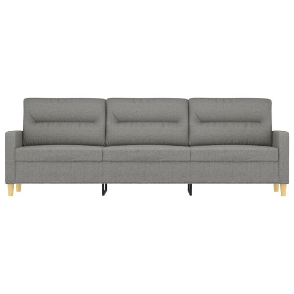 vidaXL 3-personers sofa 210 cm stof m&oslash;rkegr&aring;
