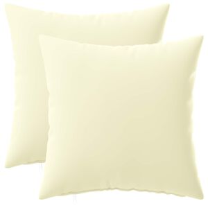 vidaXL Pudebetr&aelig;k 2 pcs HEERLEN Cremefarvet 30 x 30 cm Polyester