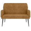 vidaXL bænk 108x79x79 cm velour brun