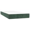vidaXL springmadras med pocketfjedre medium 80x210x20 cm fl&oslash;jl m&oslash;rkegr&oslash;n