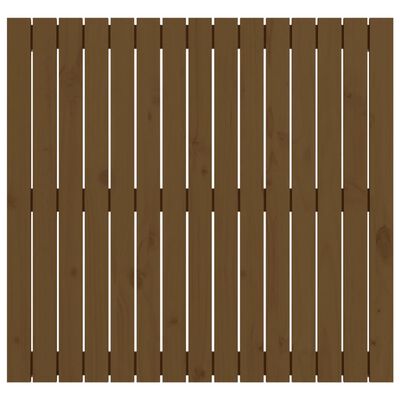 vidaXL sengegavl 95,5x3x90 cm massivt fyrretræ gyldenbrun