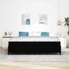 vidaXL Box spring seng med madras Sort 200 x 200 cm Stof