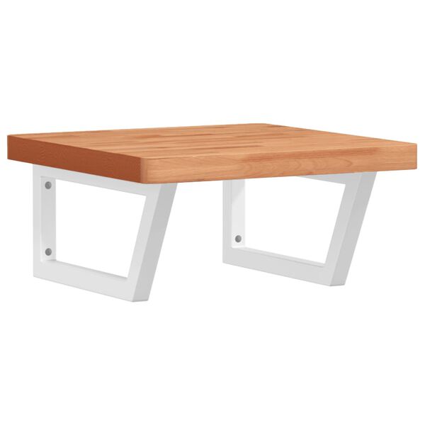 vidaXL badev&aelig;relseshylde st&aring;l og massivt b&oslash;getr&aelig;