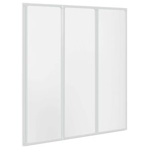 vidaXL Bruser Badekar v&aelig;g sk&aelig;rmbillede 141 x 132 cm 3 Sammenfoldelig Paneler