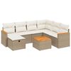 vidaXL sofas&aelig;t til haven 8 dele med hynder polyrattan beige