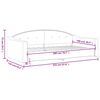 vidaXL daybed 100x200 cm stof gr&aring;brun