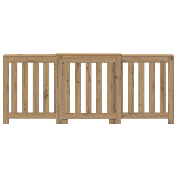 vidaXL radiatorskjuler 205x21,5x83,5 cm konstrueret tr&aelig; egetr&aelig;sfarve