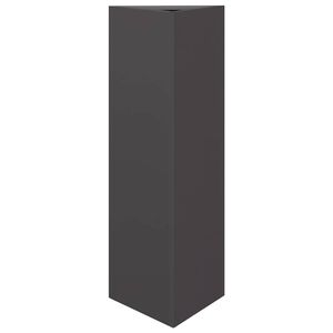 vidaXL plantekrukke 30x26x75 cm trekantet st&aring;l sort