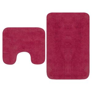 vidaXL badem&aring;ttes&aelig;t i 2 dele stof fuchsia